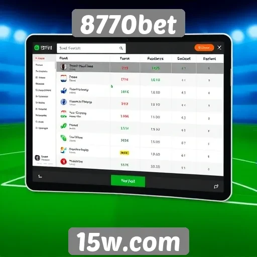 Análise da interface do usuário do 8770bet
